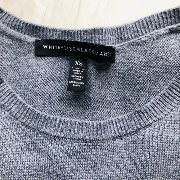 WHBM Cashmere Blend Ruffle “Loved” Sweater - Picture 6 of 6